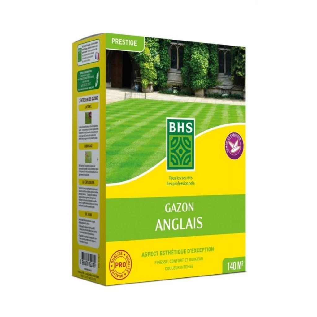 Gazon Anglais - Semences Enrobées - BHS 1 Gazon Anglais - Semences Enrobées - BHS